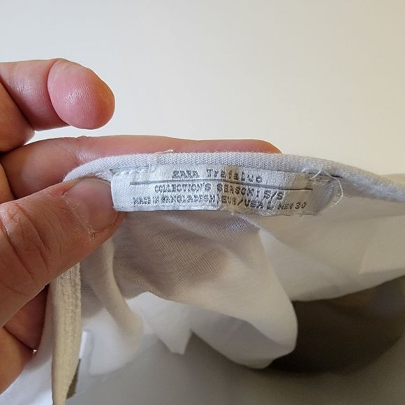 Zara loose fitting cropped tee 100% Cotton - Picture 4 of 4